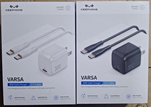 [52332] CARGADOR KEEPHONE VARSA TIPO C - TIPO C 30W 